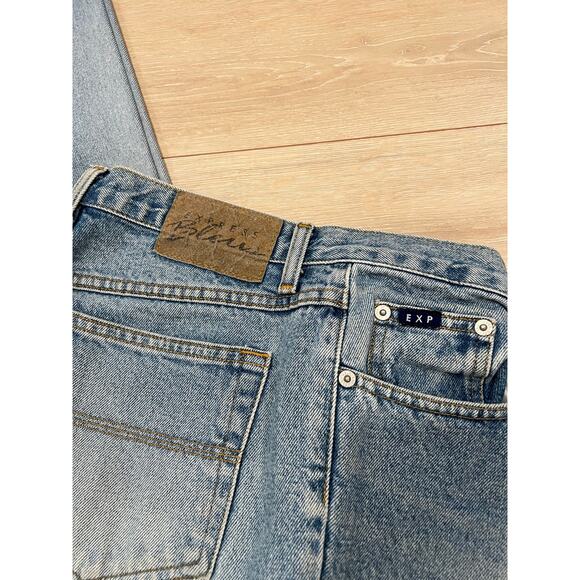 Vintage 90's Express Bleus Women's Flare Leg Jeans Size 9/10L  JL - Picture 2 of 9